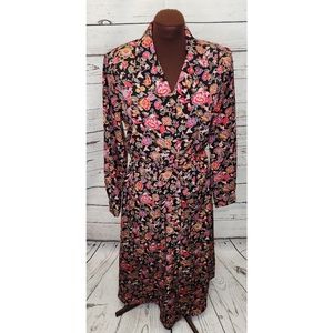 Vintage Nancy Crystal‎ Floral Dress Size 8